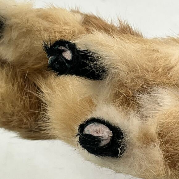 Realistic Fox Fur Covered Animal Figurine Woodland Decor Standing Fox Figure - Picture 14 of 14